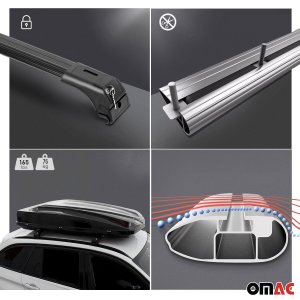 Ford Edge Roof Rack Cross Bars - Omac - Skybar - Gray - '15-'19